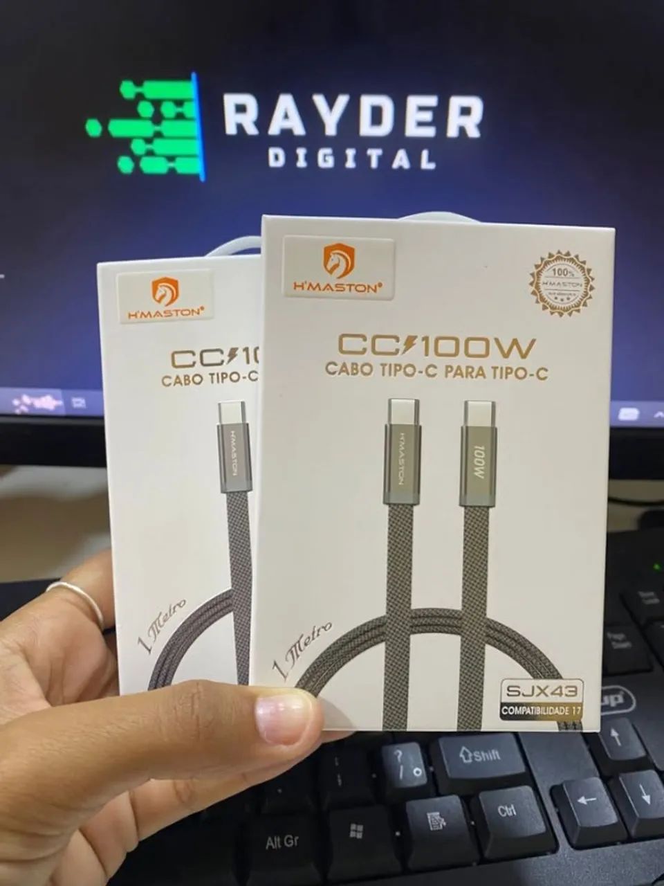  Cabo Tipo-C 100W Turbo | Carregamento Rápido