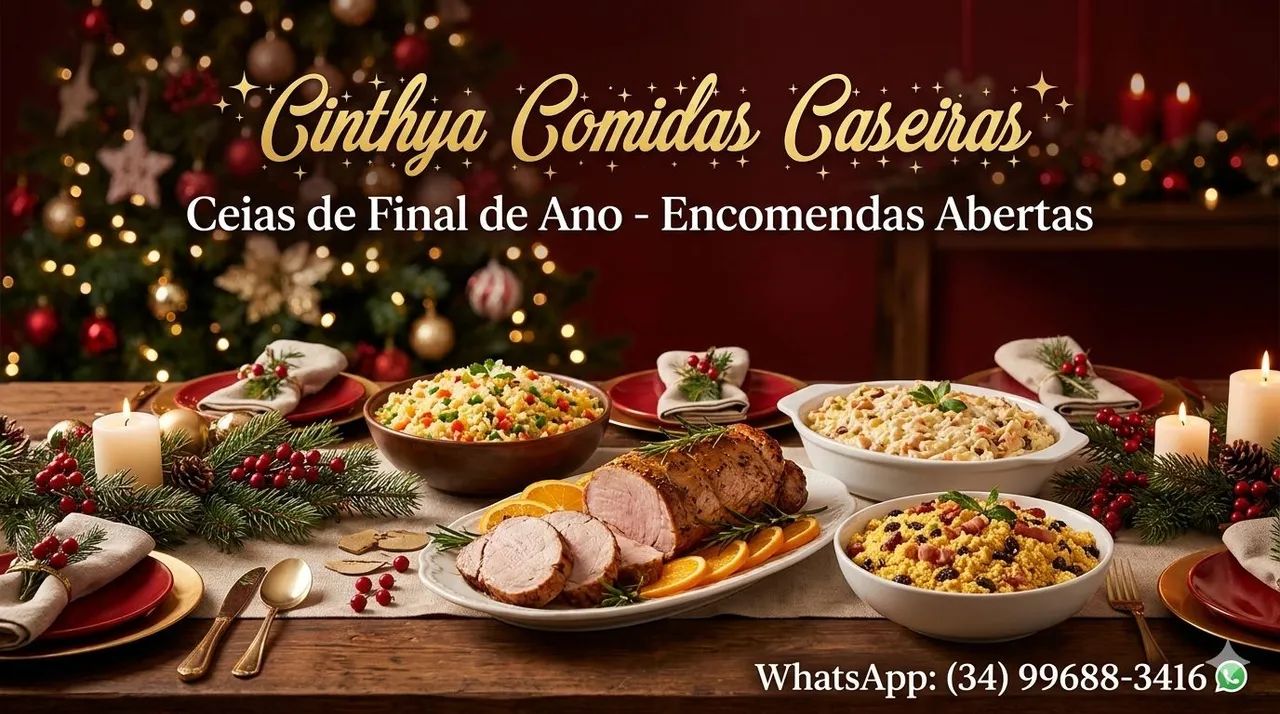 CINTHYA COMIDAS CASEIRAS E ENCOMENDAS PARA FINAL DE ANO 