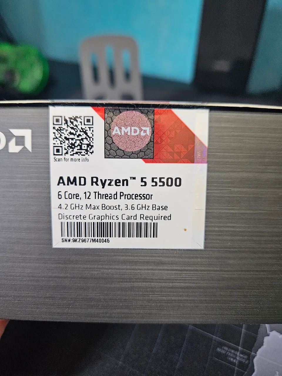 Ryzen 5 5500 novo com o cooler - Foto 2