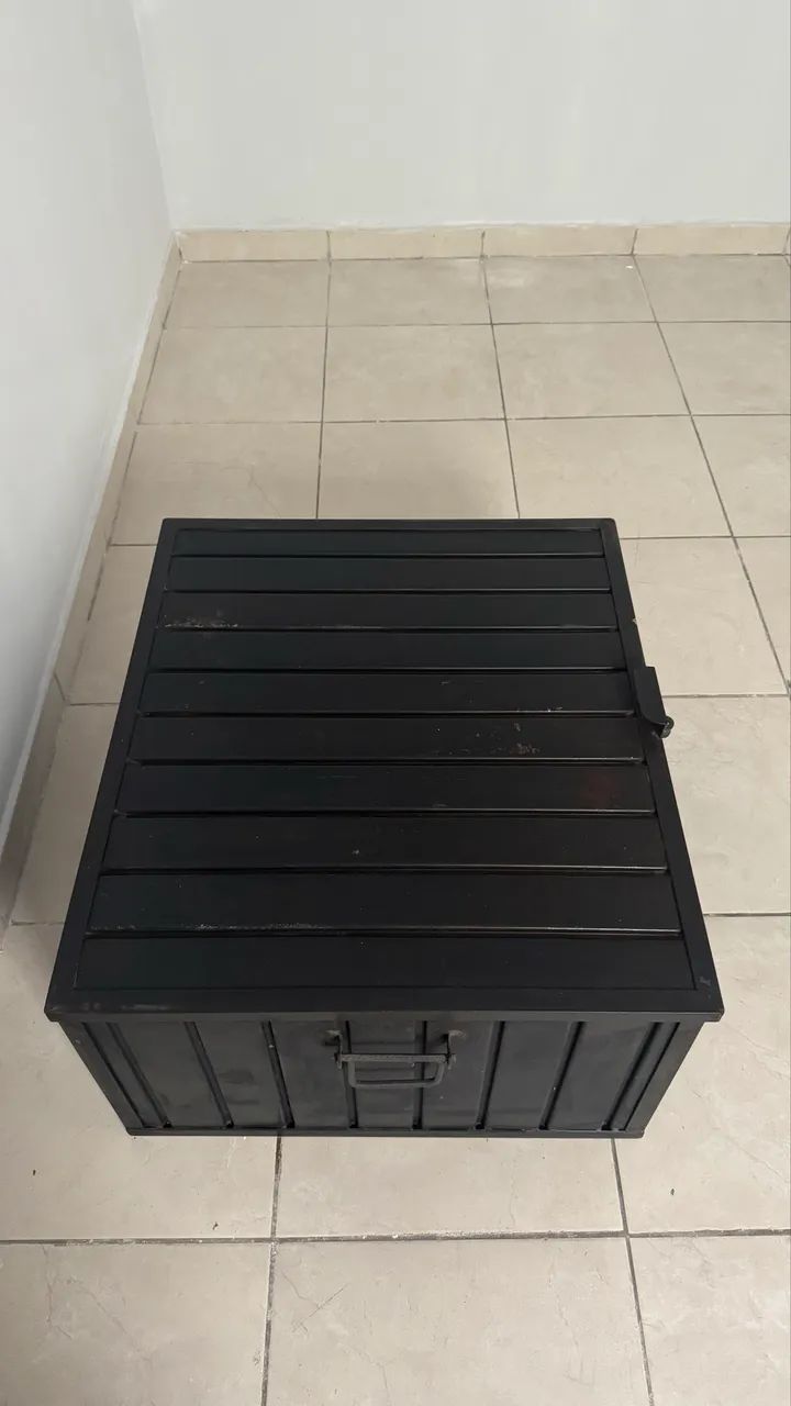 Caixa reforçada para guardar ferramentas porta cadeado medida 72x82x42cm   - Foto 4