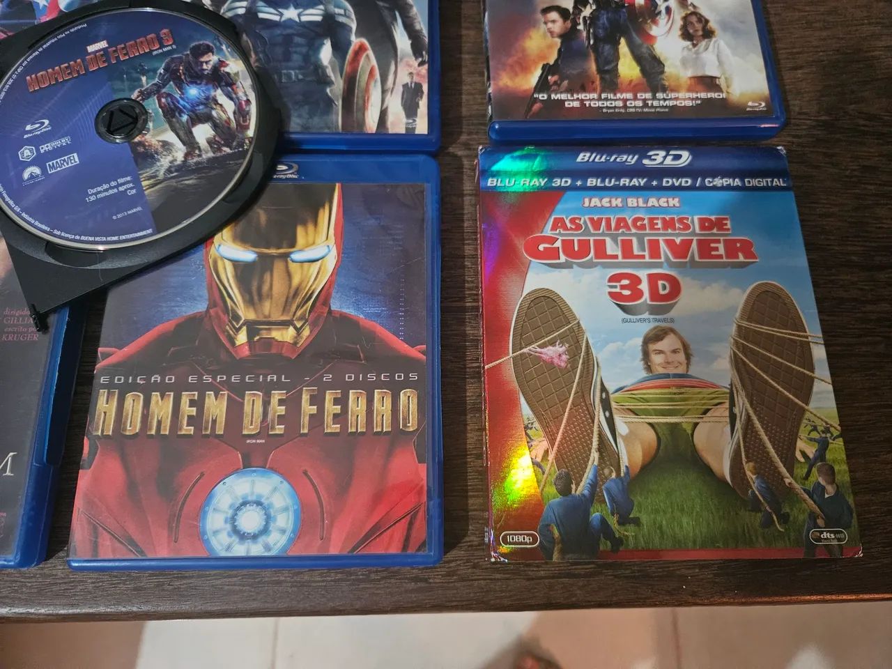 Lote Coleção 8 Filmes Em Blu-ray Marvel Studios Pânico 5 E Edição 3D - Foto 5