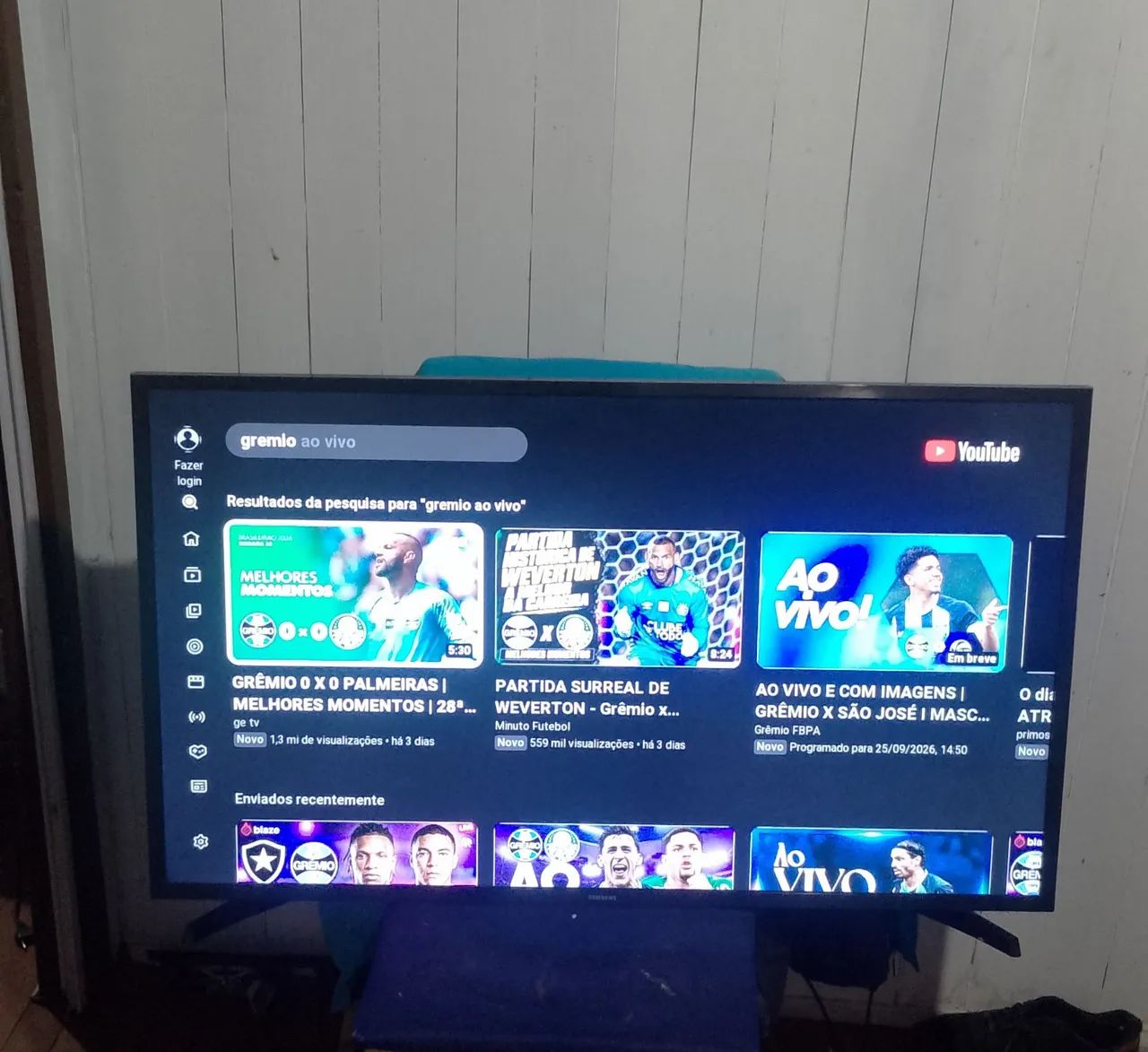 Tv Samsung 43 polegadas smart acompanha controle e pezinhos entrego.