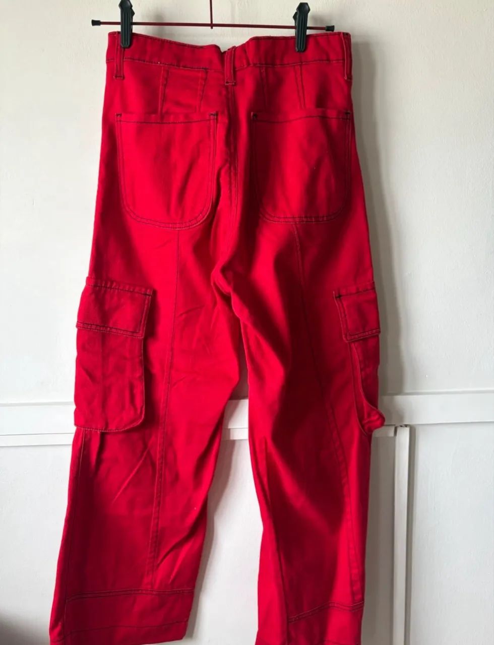 Calça cargo vermelha pangeia 36 - Foto 3