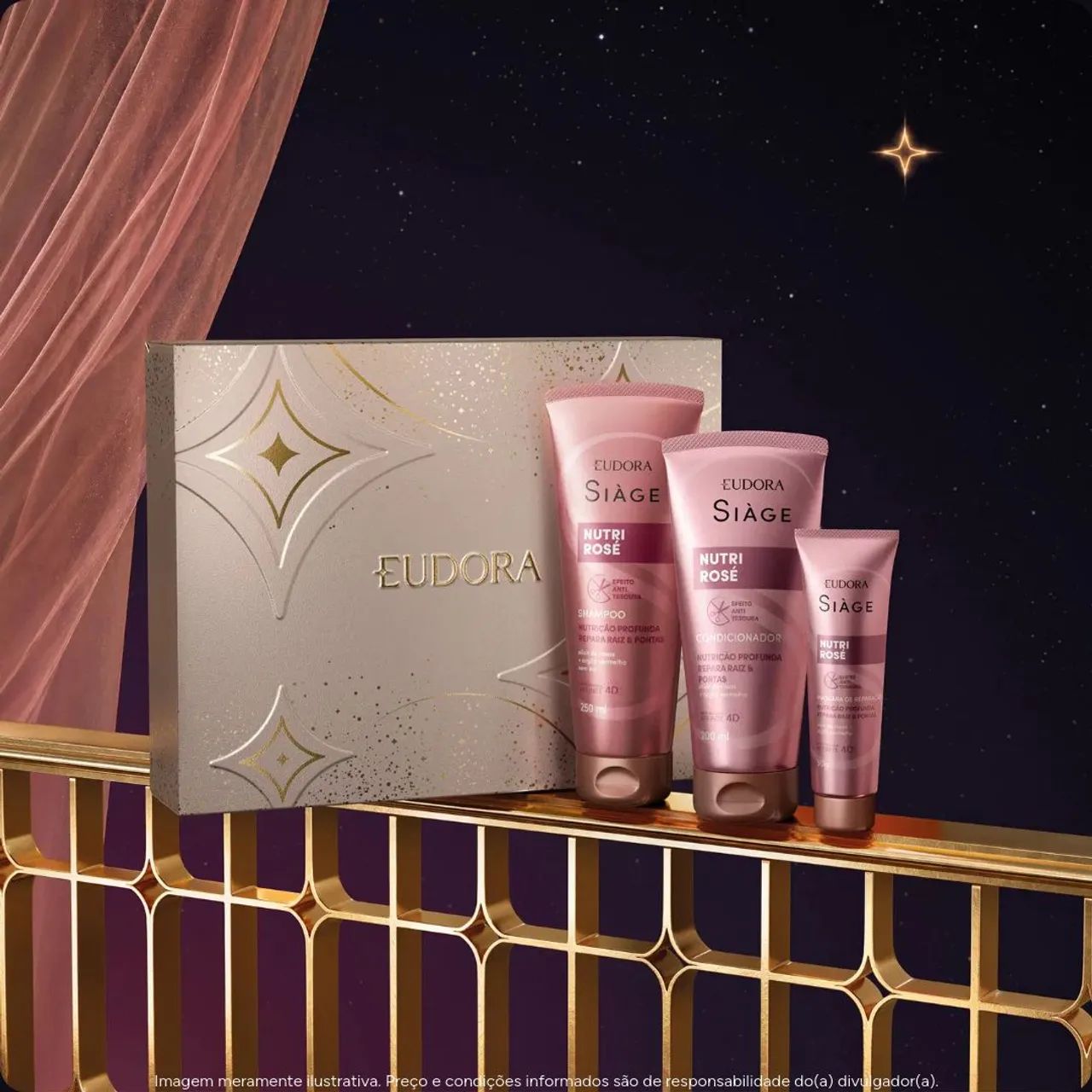 Kit Presente Natal Siàge Nutri Rosé (3 Itens)