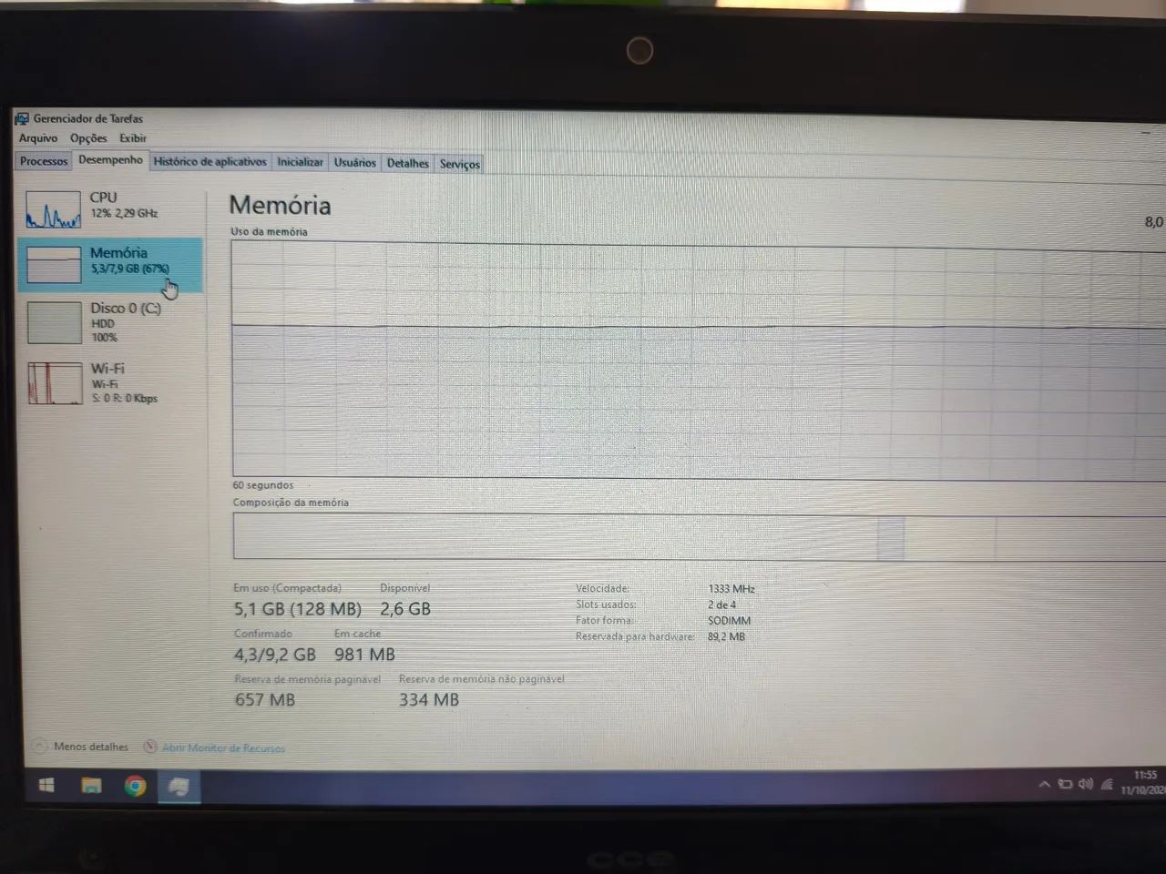 Notebook Cce Win com I5, funcionando porém com a carcaça quebrada - Foto 3