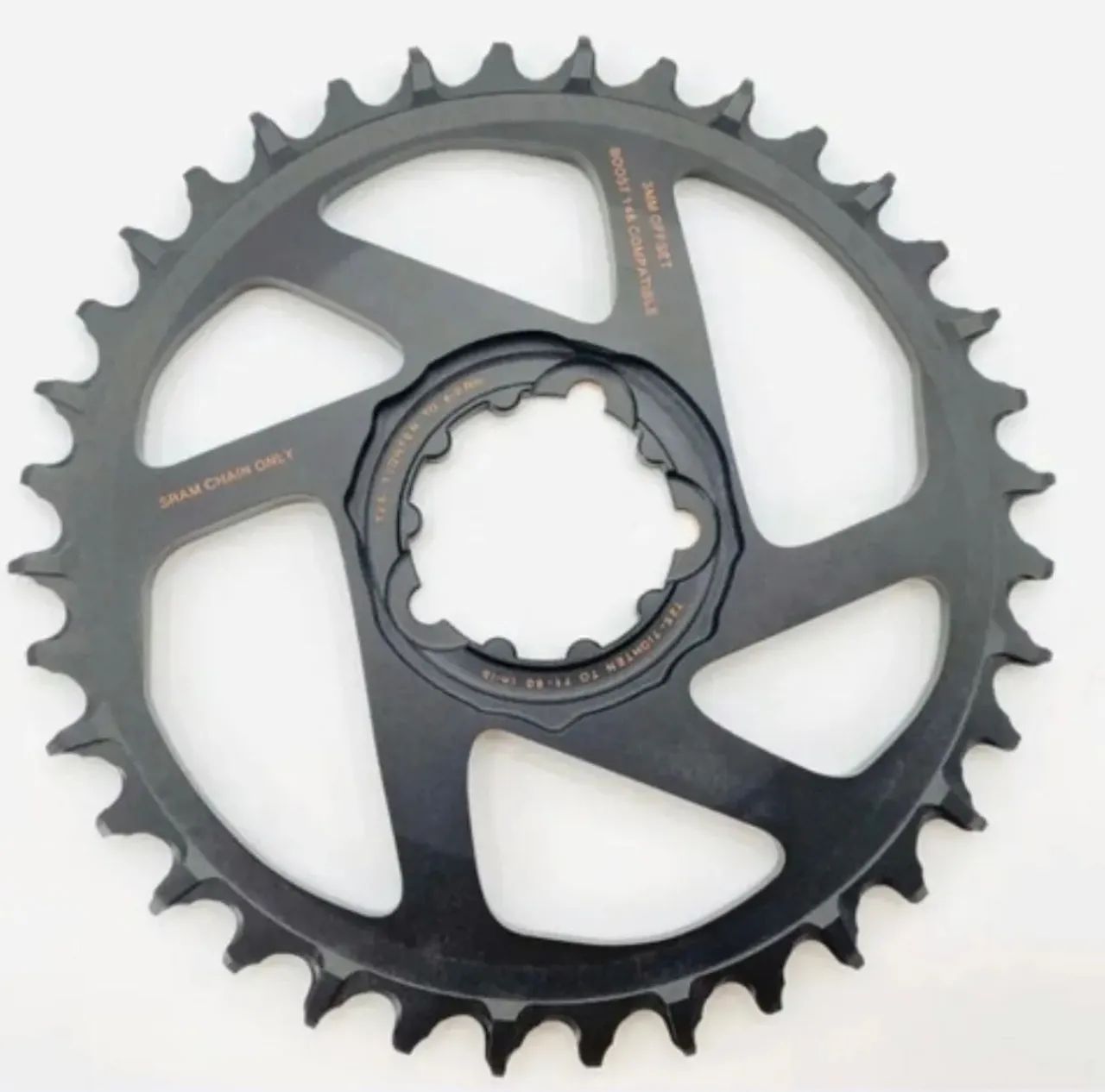 Coroa Sram Xx1 Eagle Preta Gold - 36t - Foto 3