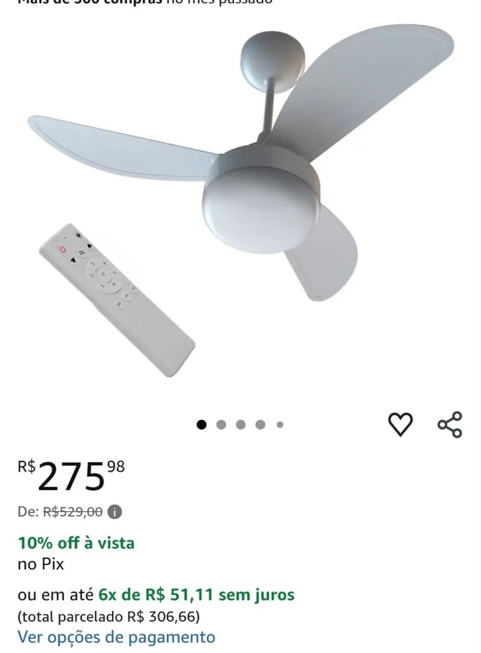 Ventilador de teto ventisol 