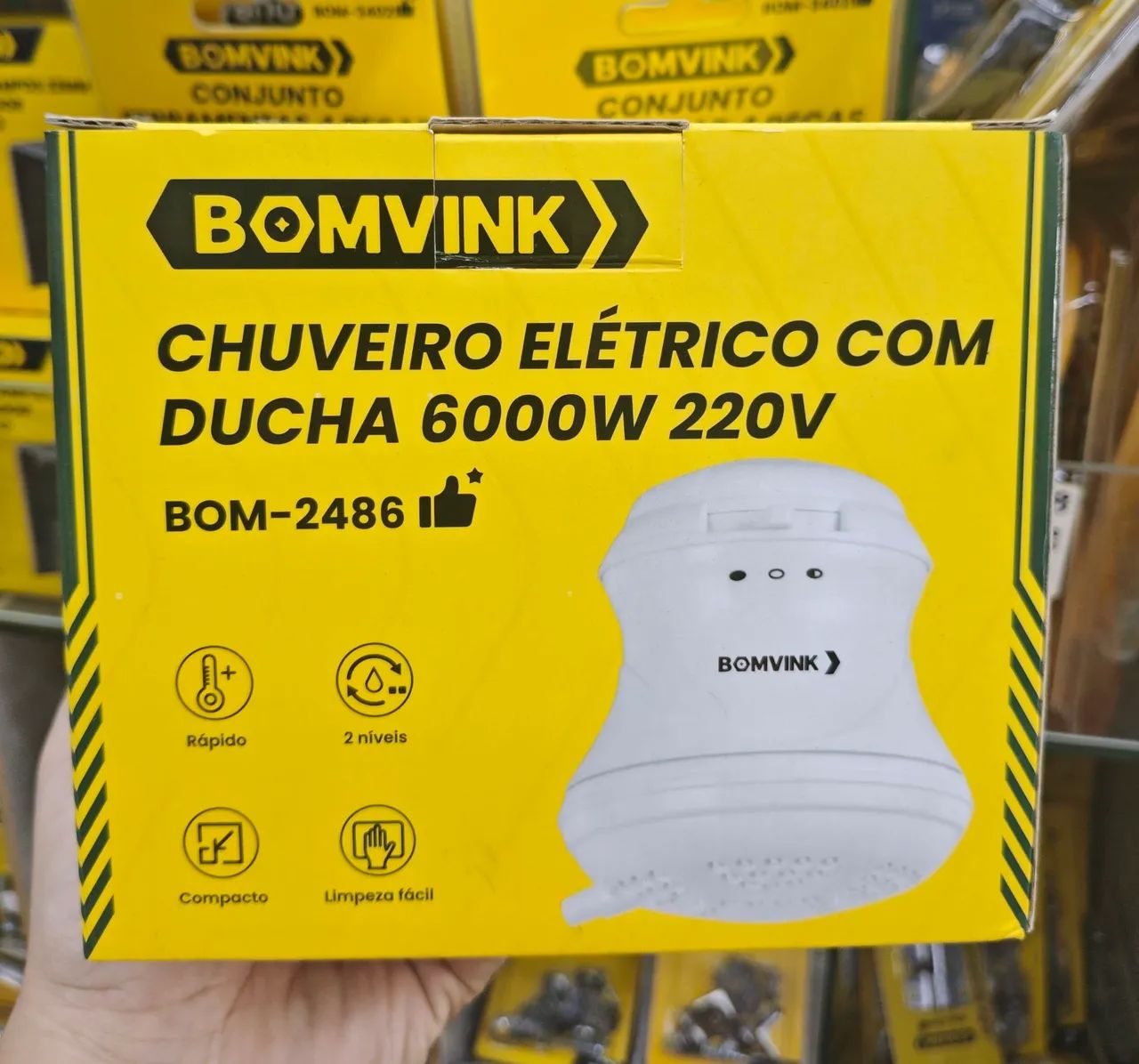 Chuveiro com Ducha 6000W - 220v