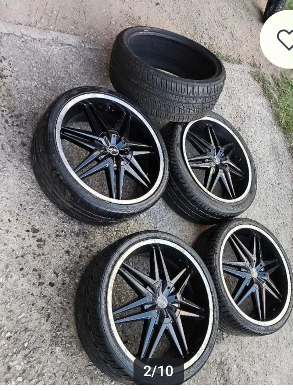 Rodas aro 20 com pneus slim  - Foto 4
