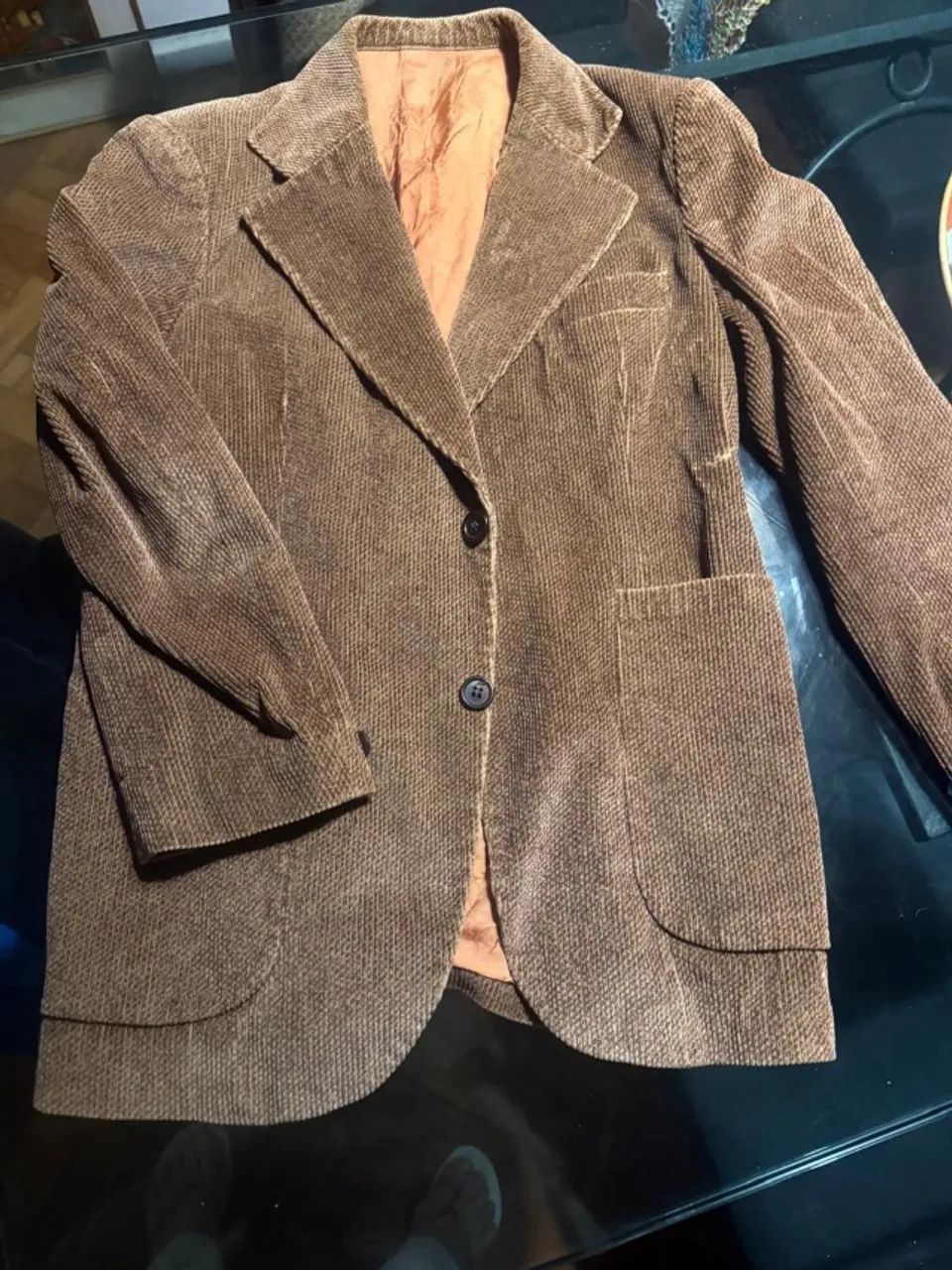 Blazer de Veludo Cotele 