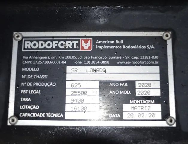  CARRETA SIDER RODOFORT 3 EIXOS 2020 - Foto 5