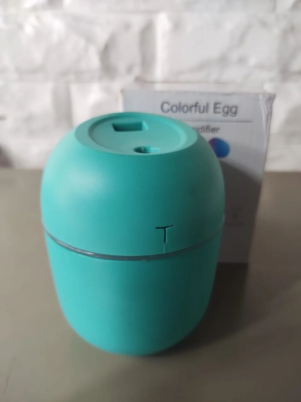 Umidificador Aromatizador Colorful Egg USB com LED Colorido - Foto 4