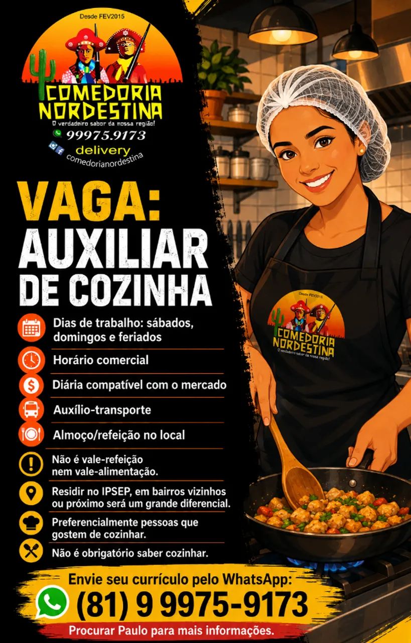 AUXILIAR DE COZINHA