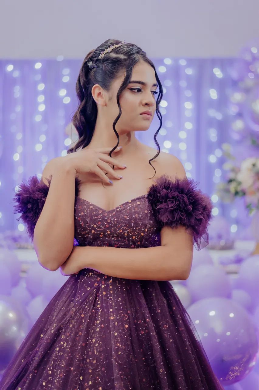 Vestido debutante roxo - Foto 2