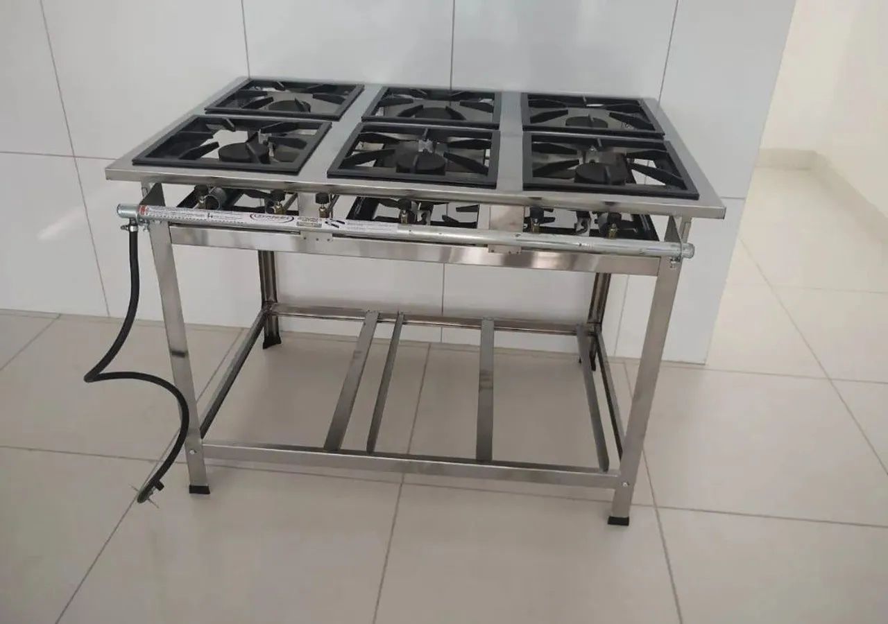 Fogão industrial inox de alta ou de baixa pressão em até 10x sem juros no cartão  - Foto 2