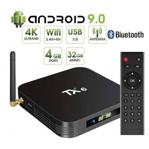 Smart TV Box 4GB Ram + 32GB de Armazenamento