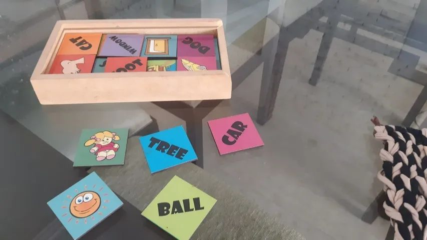  Jogo da Memória Infantil em Madeira - Inglês | Educativo - Foto 3