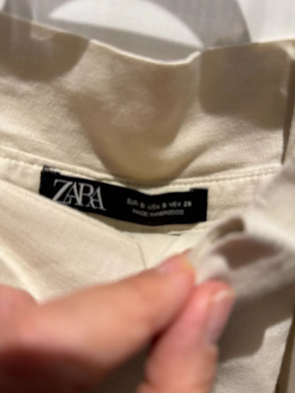 Calça em linho ZARA, pantacourt tam P - Foto 2