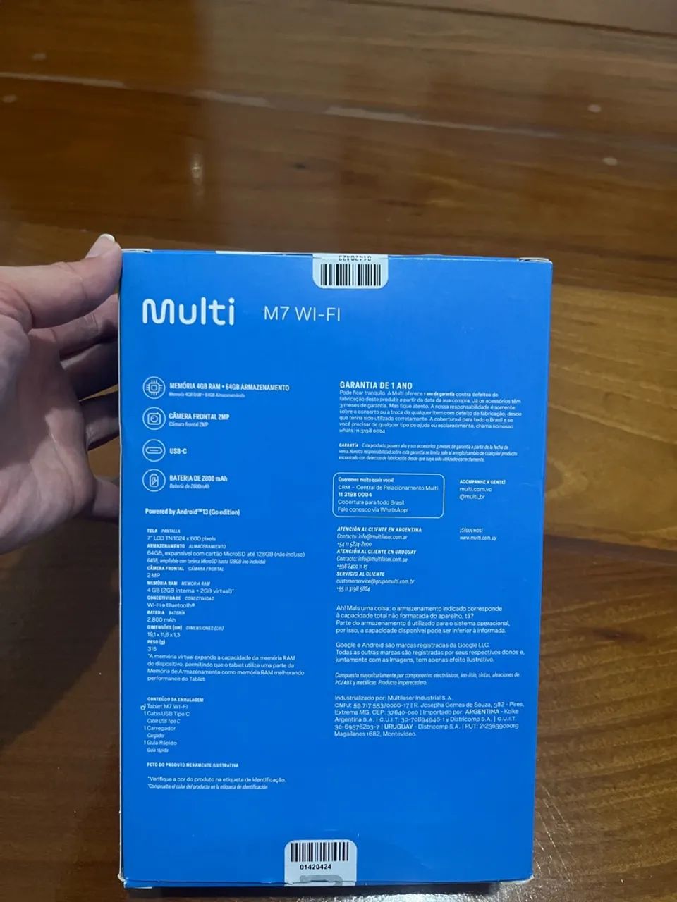 Tablet M7 Wi-Fi + 64Gb preto. - Foto 3