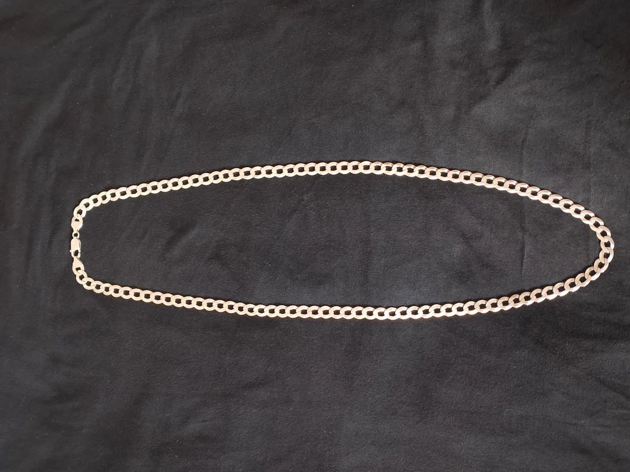 Corrente de prata 9mm 85cm!! Aceito cartão..