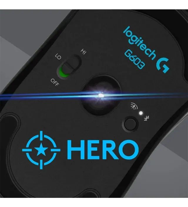 Mouse Logitech G603 Lightspeed Sem Fio + Bluetooth Sensor HERO - Foto 3