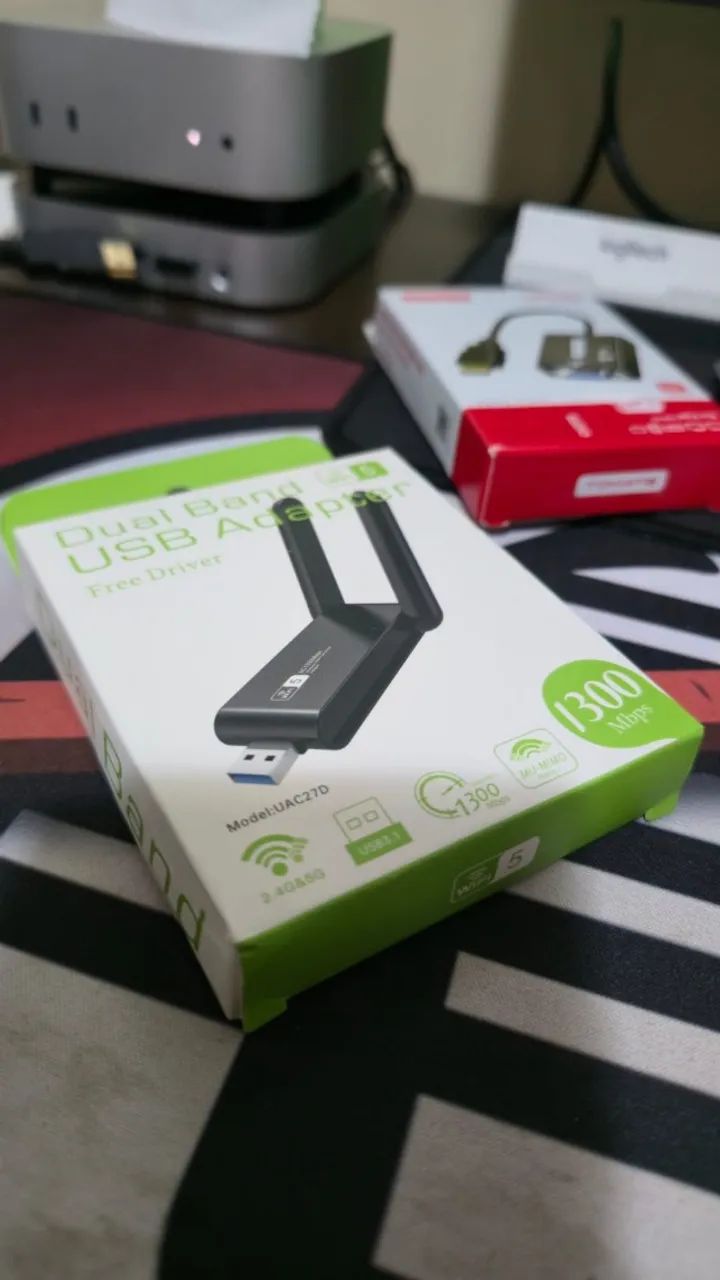 Adaptador USB WiFi 5 Dual Band 1300 - Foto 2