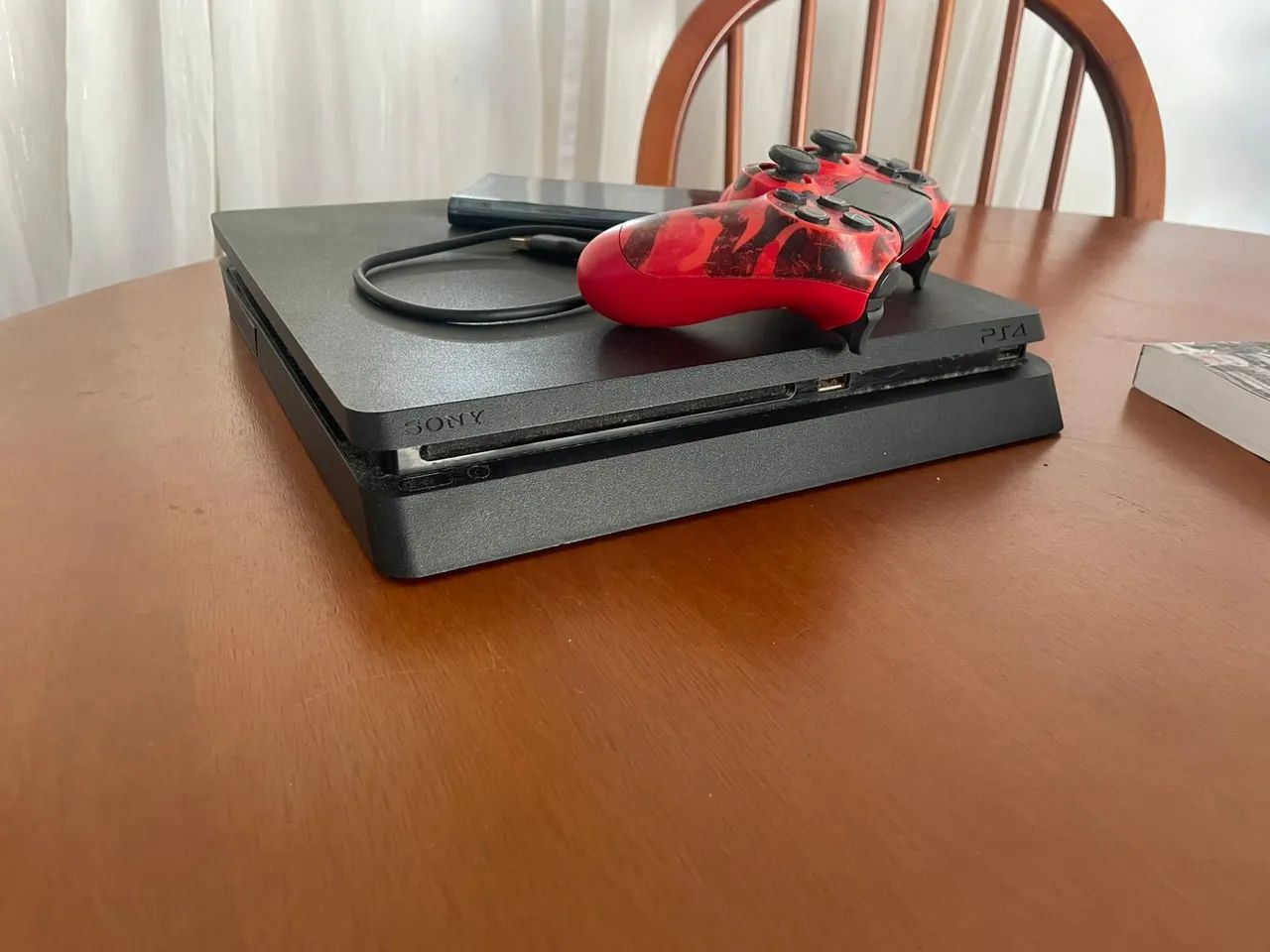 PS4 com um SSD INTERNO de 500gb, um hd externo de 150gb e um controle - Foto 3