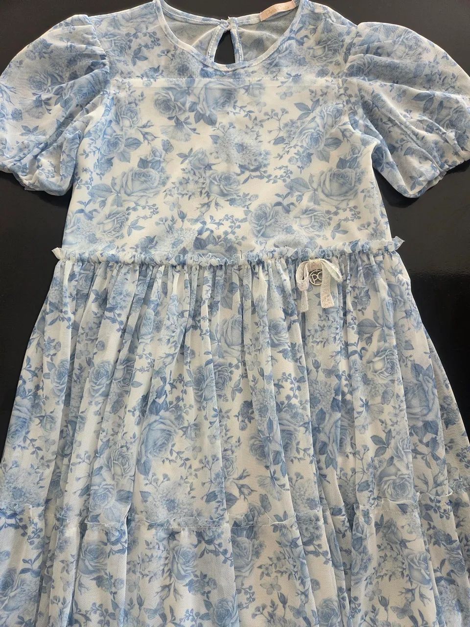 Vestido azul menina