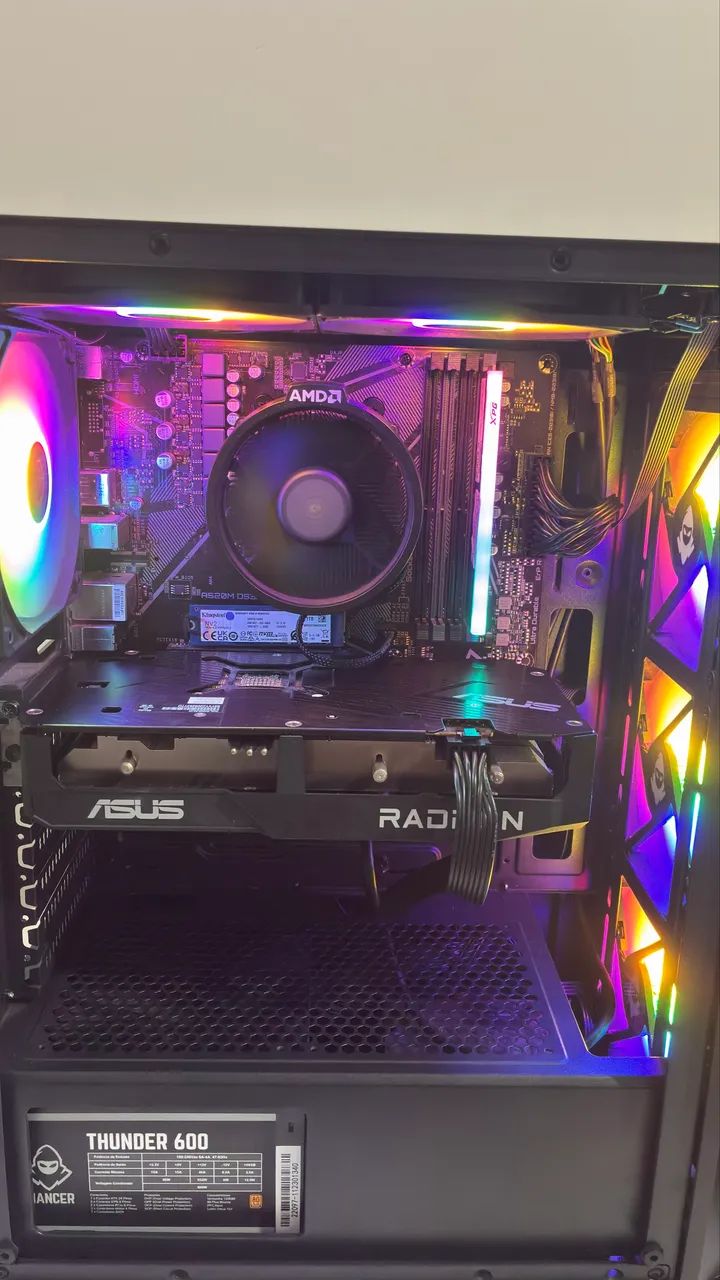 Pc Gamer: Ryzen 5500 + Rx6600 e 16gb RAM  - Foto 3
