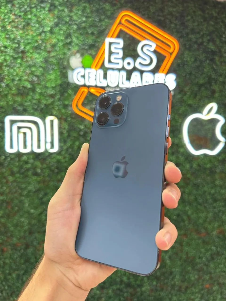IPHONE 12 PRO MAX AZUL 128GB - 90 DIAS DE GARANTIA
