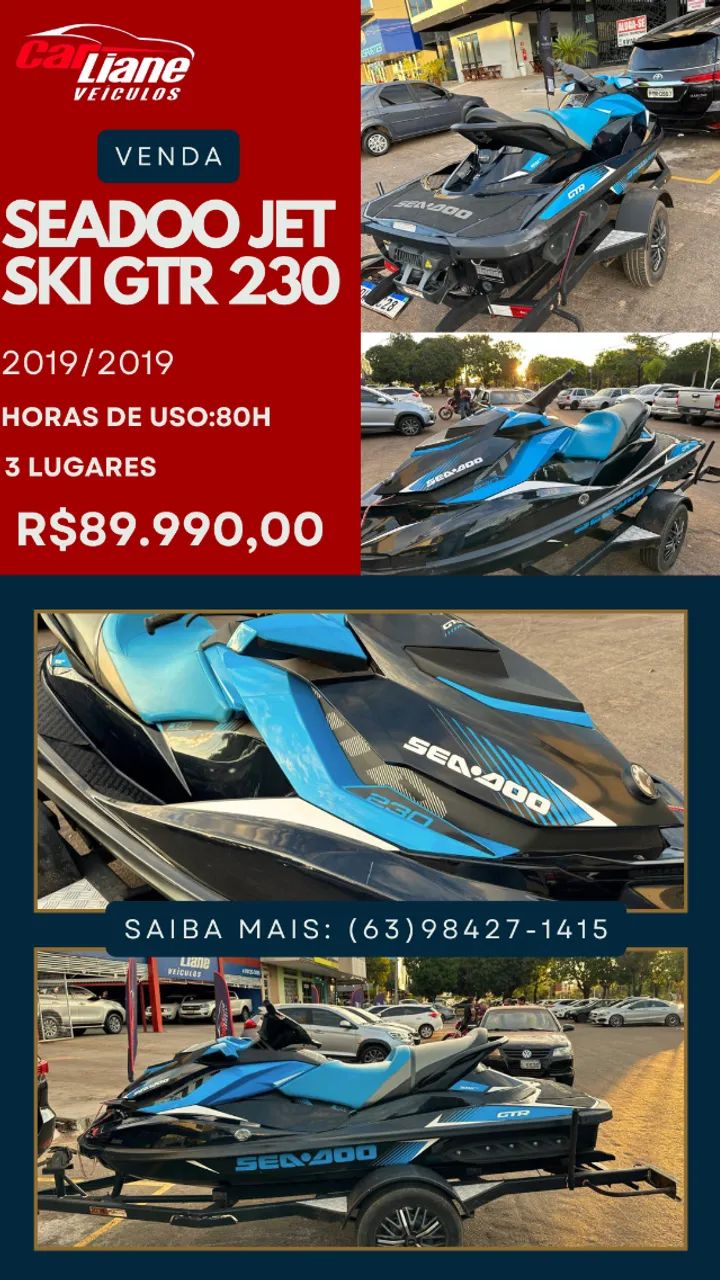 SEADOO JET SKI GTR 230 - ANO 2019 - 80 HORAS DE USO