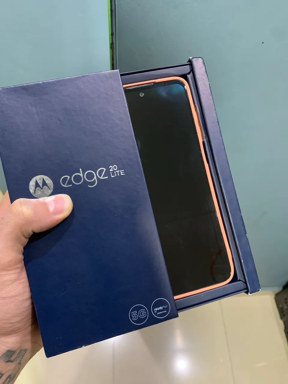Celular Motorola edge 20 lite em ótimo estado  - Foto 3