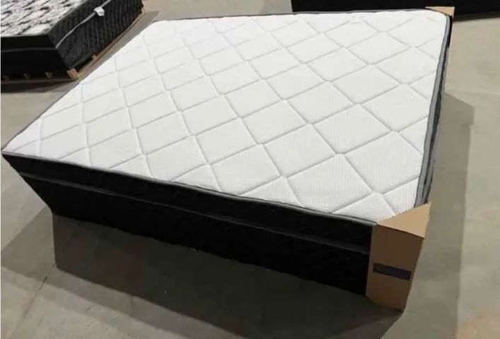 Cama box casal com molas (novo) 