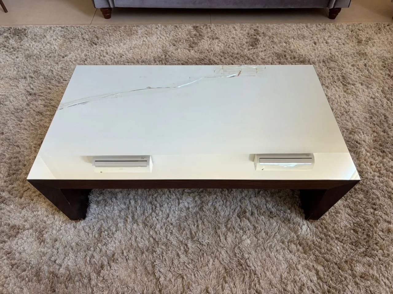 Mesa de centro espelhada Mesa de centro 1,21x0,70