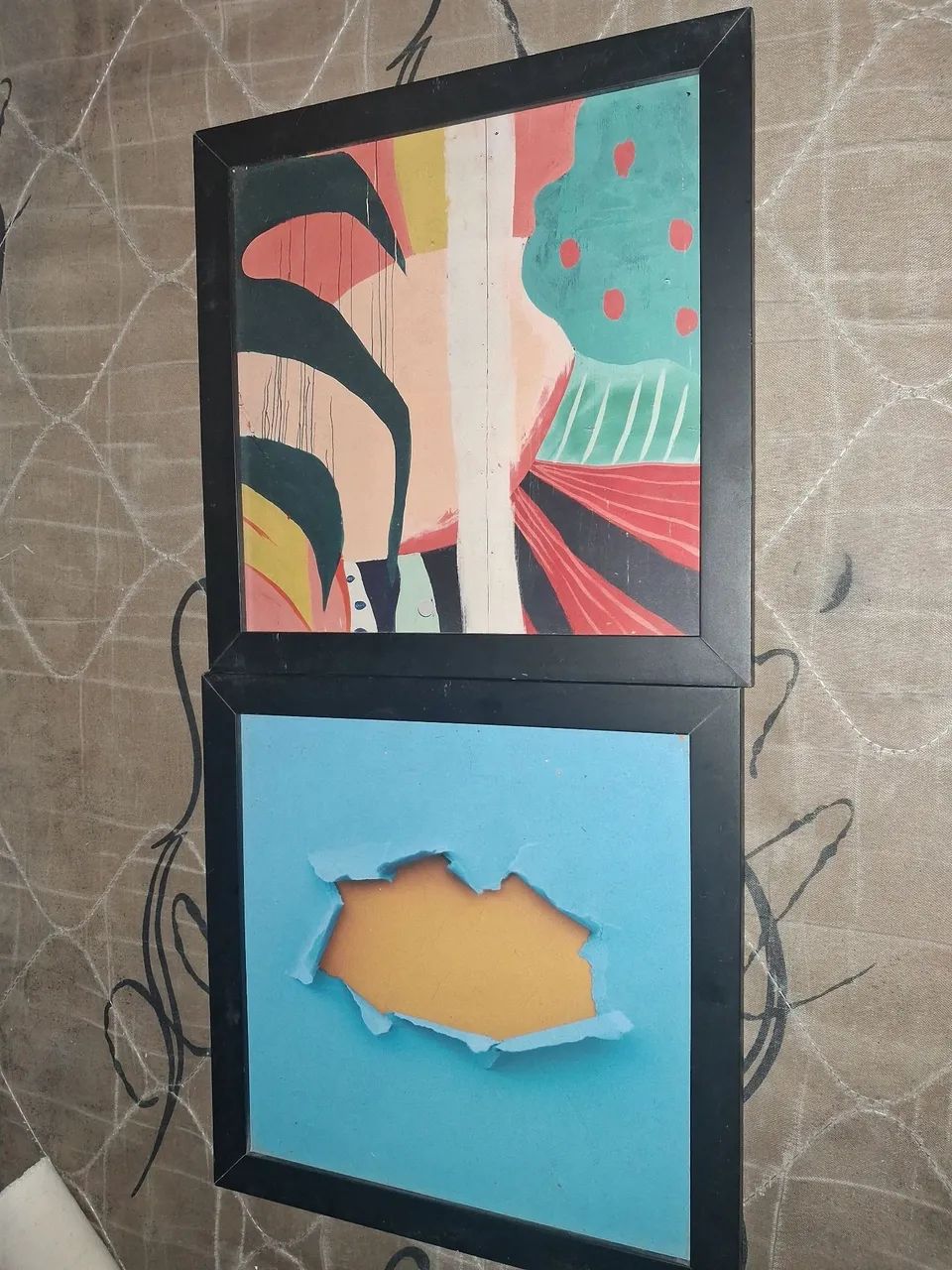2 quadros 25x25 