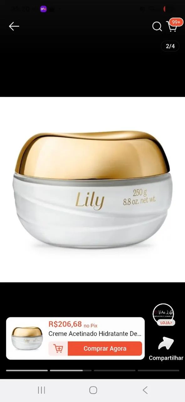 Creme lilly acetinado original - Foto 4