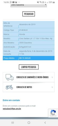 Vendo Honda Civic Ano 2005 Motor 1.7 G, Câmbio Manual, Cor Prata - Foto 4