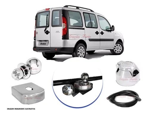 Engate Reboque Rabicho Fixo Fiat Doblô 400kg
