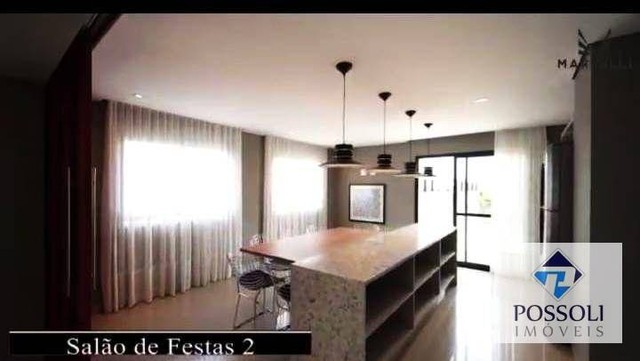 Apartamento com 01 dormitório à venda, 28,00 m² mobiliado R$ 370.000 - Bacacheri - Curitib - Foto 11
