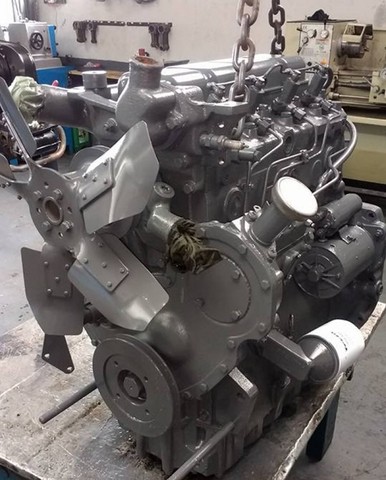 Motor 04 Cil Perkins 4248 Parcial - Retificado Completo Retro JCB Trator