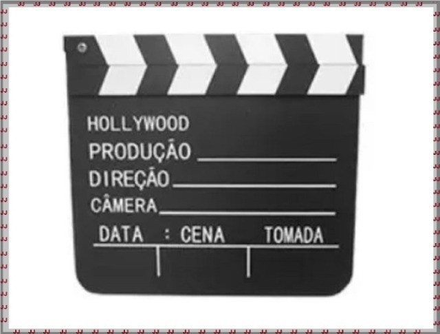 Claquete para vídeos ou filmagens 20 x 18 cm - Foto 3
