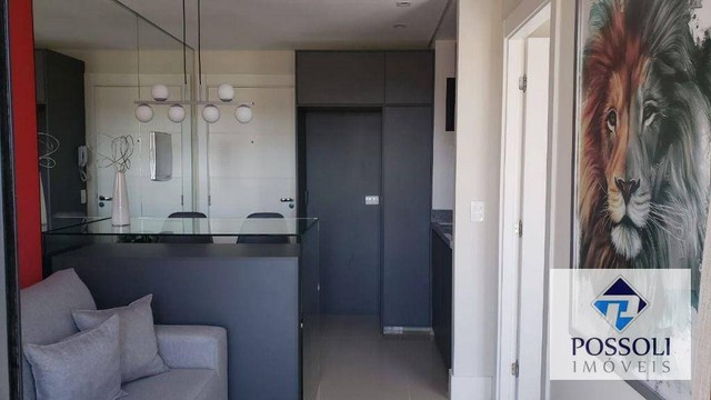 Apartamento com 01 dormitório à venda, 28,00 m² mobiliado R$ 370.000 - Bacacheri - Curitib - Foto 12
