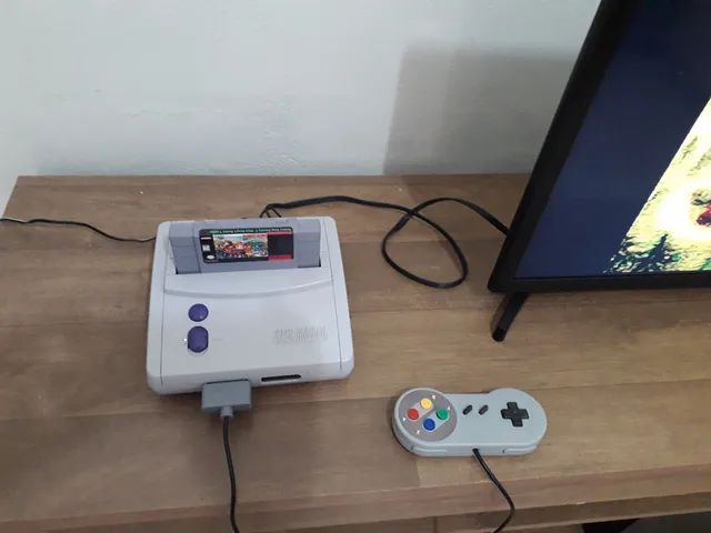 Super Nintendo Mini Standard Cor Cinza Vídeo Game 620 Jogos Super Mario Bros