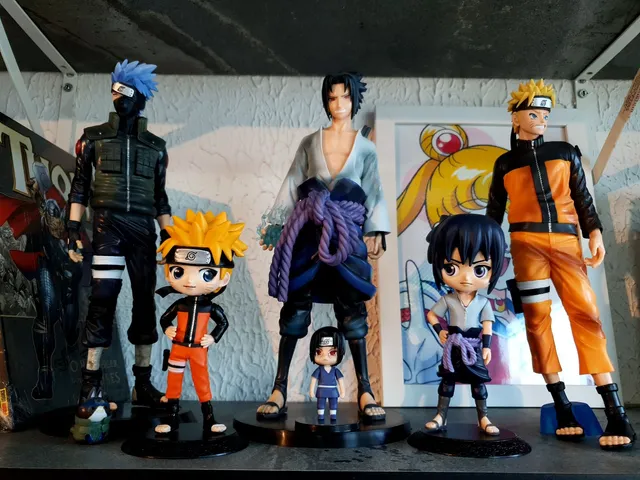 Action Figure Sasuke Uchiha Boneco Naruto Clássico Anime 25 cm Figura  Presente