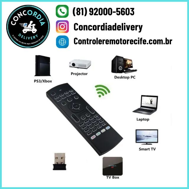 Controle Remoto Universal Air Mouse com iluminação - Foto 3