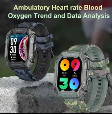 Smartwatch C20 a prova dágua com duas pulseiras 