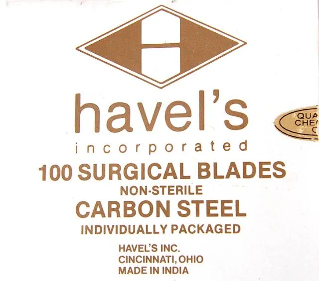 Lâminas 23 Havel's Aço Carbono (20 Unidades) Importada - Foto 2