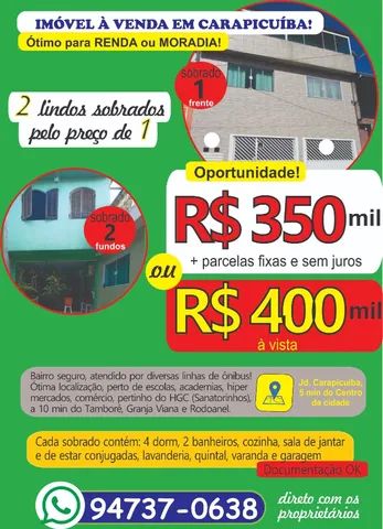 Captação de Casa a venda na Rua Nicolina Nogueira Silva, Jardim Carapicuiba, Carapicuíba, SP