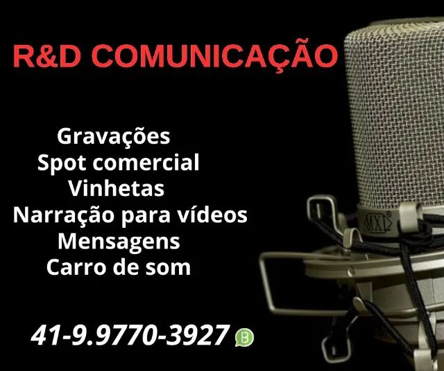 Gravação de vinhetas  e propagandas