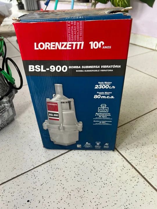 Bomba Lorenzetti BSL 900 submersa nova